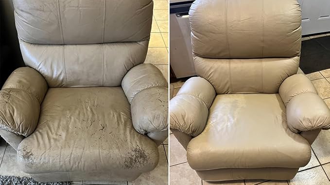 Beige Leather Repair Kit Furniture Vinyl Car Interior Steering Wheel Car Seats Color Restorer Cream Leather Recoloring Balm Fade Better Couch Conditioner Scratch Stain Remover Dye Paint Sofa Fabric