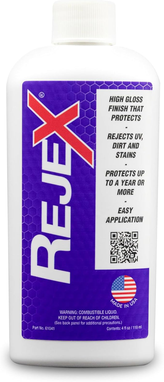 Corrosion Technologies RejeX 61041 (4 fl oz) – High Gloss Finish That Protects | For All Vehicles | Ceramic Matrix Paint and Surface Sealant | Lasts 3X Longer Than Wax | Nothing Sticks But The Shine!