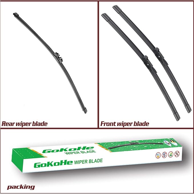 Front and Rear Windshield Wiper Blades Replacement For Ford Explorer 2011-2018 26+22 inch Front Windscreen Wiper And 11 inch Rear Wiper Blade