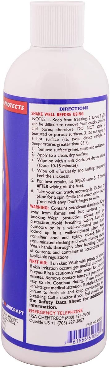 Corrosion Technologies RejeX 61002 (16 fl oz) – High Gloss Finish That Protects | Paint & Surface Sealant for all Vehicles | Lasts 3X Longer Than Any Wax | Nothing Sticks But The Shine!