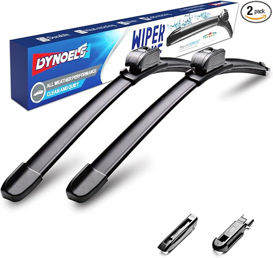 Wiper Blades, Windshield Wipers, 20'' + 20'' Wiper Blades for Ford E-350 Super Duty 2021-2025, Escape 2008-2012 All-season Automotive Replacement Windshield Wiper Blades (Set of 2)