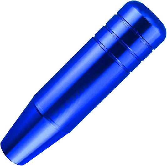Abfer 5" Heavy Weighted Shifter Knob, Aluminum Alloy Car Gear Lever Stick Shift Handle Fit Most Automatic Manual Vehicle (Blue)