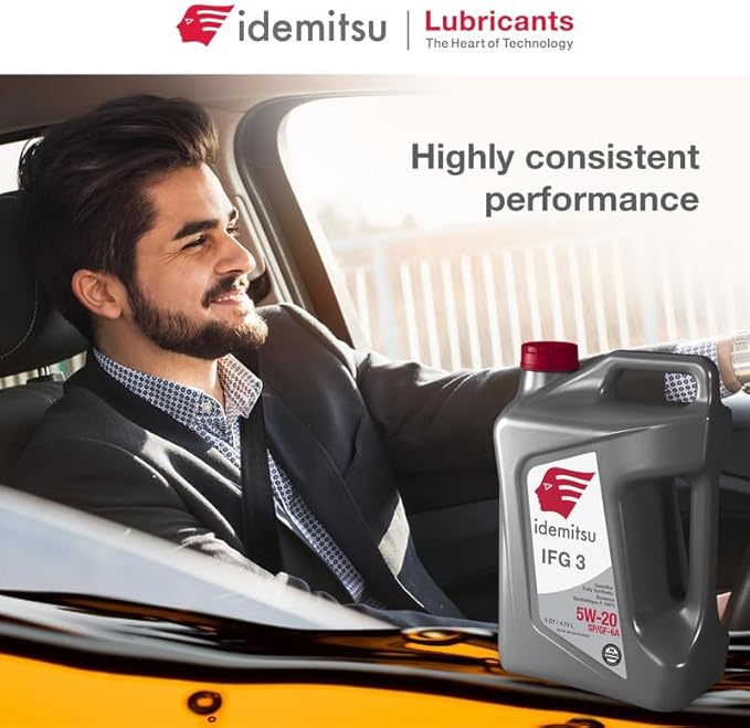 Idemitsu IFG 3 5W-20 Motor Oil Full Synthetic – 5 Quart | SP/GF-6A Certified Engine Oil for TGDI & PFI Engines | Engineered for Maximum Efficiency and Protection