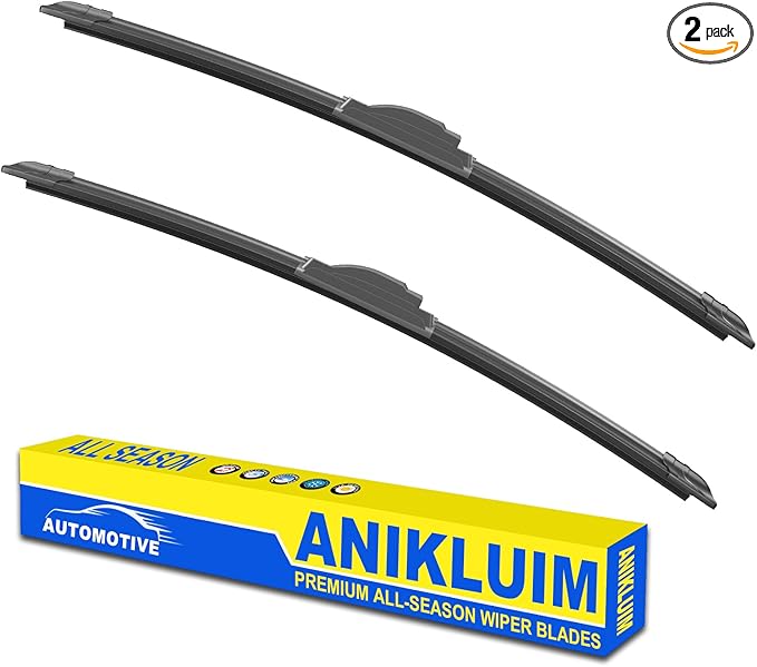 OEM Quality 26" + 18" Premium All-Seasons Durable Stable And Quiet Windshield Wiper Blades-J Hook Wipers(Set of 2)