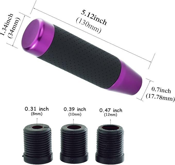 Abfer Weighted Shift Knob Short Stick Gear Shifter Adapter Leather Shift Knobs for Most Automatic Manual Vehicle Trucks