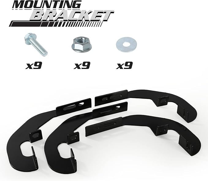 M-Auto 6" Running Boards Side Step Bars Compatible with 2019-2025 Chevy Silverado GMC Sierra 1500 2500HD 3500HD Regular Cab, Aluminum Side Step Nerf Bars, Powdercoated Black