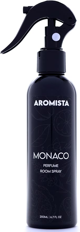 Monaco Lemon Vanilla Room Spray 6.7 Fl Oz Car Air Freshener Perfume Fabric and Linen Mist Luxury Fragrance Spray Home Scent