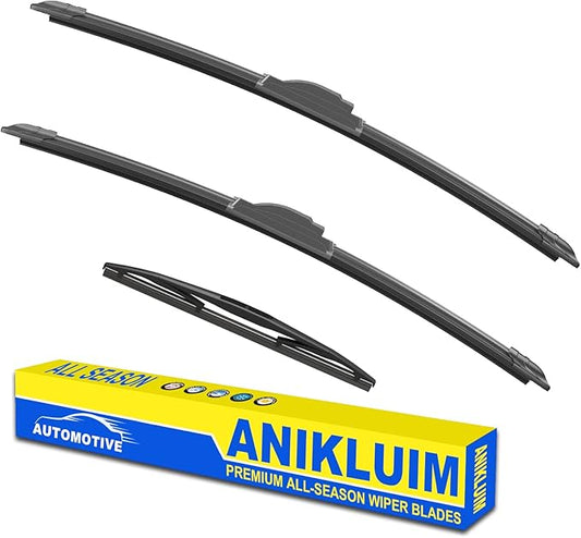 ANIKLUIM® 26"+22" Wiper Blades with 16" Rear Wiper Blade Set Replacement for 2005-2022 Honda Odyssey Windshield Wipers Original Factory Quality (Pack of 3)