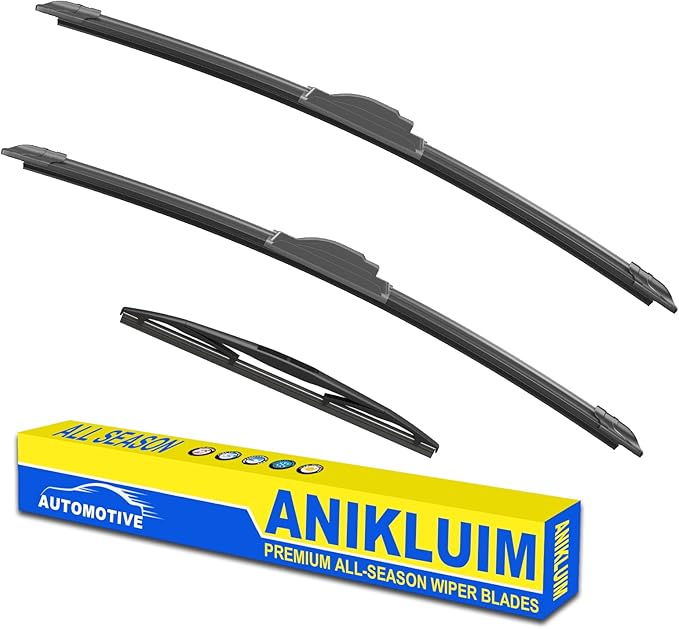 ANIKLUIM® 26"+17" Wiper Blades with 12" Rear Wiper Blade Set Replacement for 2017-2022 CR-V Windshield Wipers Original Factory Quality (Pack of 3)