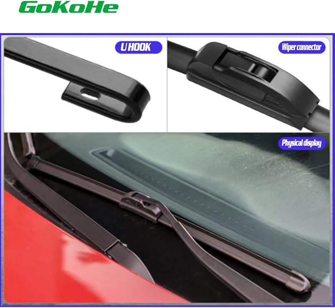 Original Equipment Replacement Front and Rear Windshield Wiper Blades For Jeep Liberty 2008-2012 Front Windscreen Wiper and Rear Wiper Blade