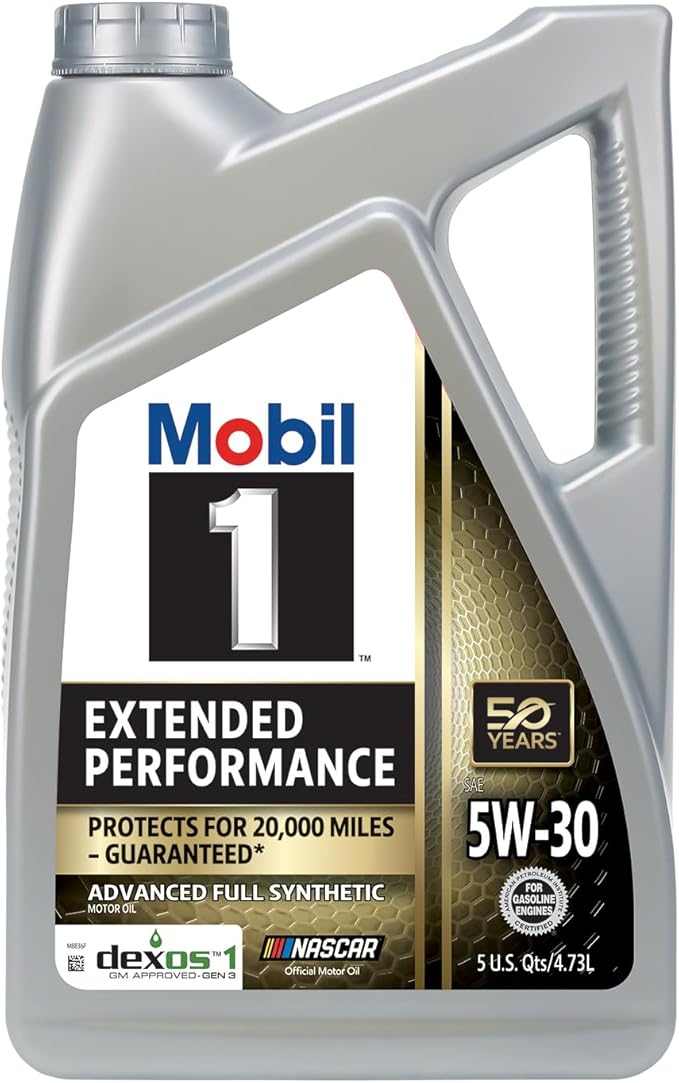 Mobil 1 Extended Performance Full Synthetic Motor Oil 5W-30, 5 Quart