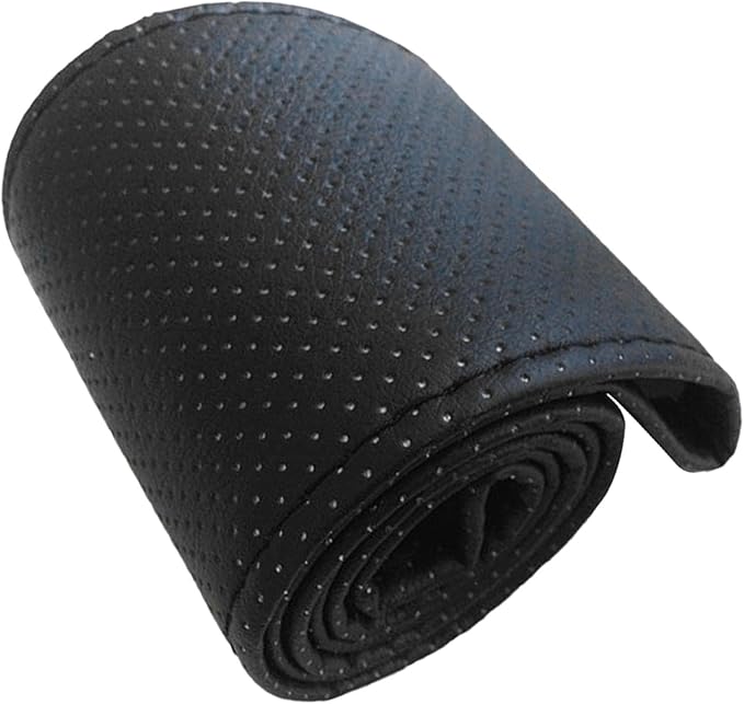 Steering Wheel Cover 38cm Fit Hand Sewn Microfiber Leather Car Steering Wheel Cover for Most Vehicles Non Slip Comfortable Driving Grip