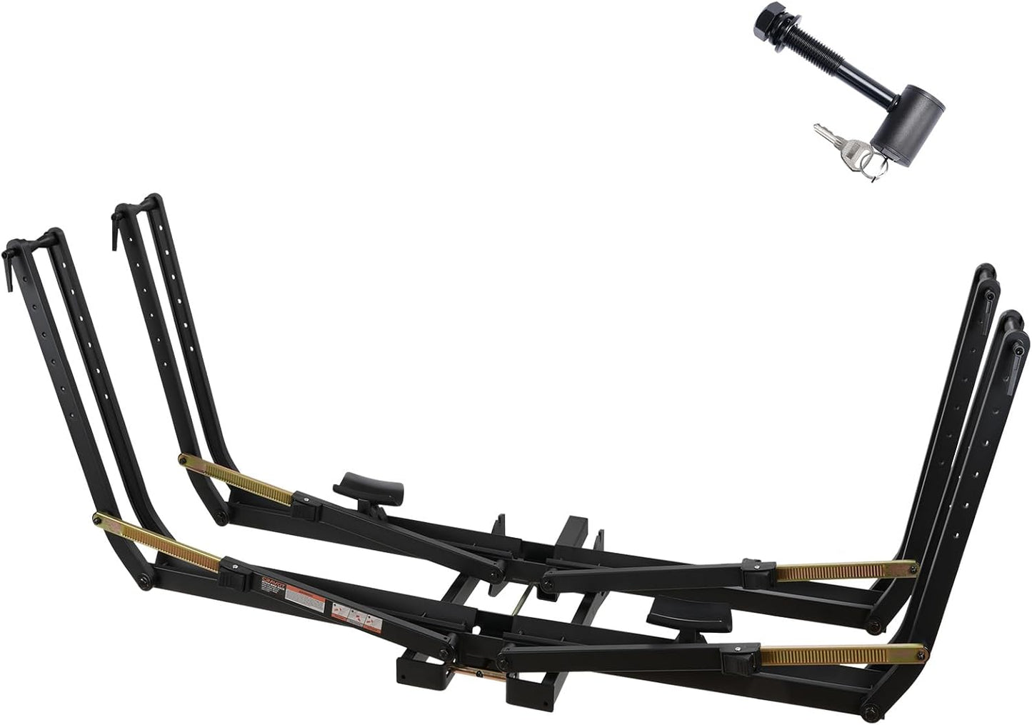 MagRack X2 Hitch 2 Ebike Rack, 150 lbs Capacity Electric Bike Carrier with 2 Arms, Foldable Bike Racks for Tow Hitch Up to 3.5-in Fat Tire 2" Receiver w/Lock