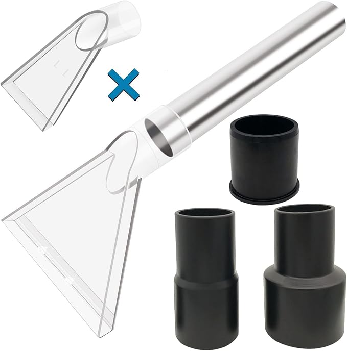 Universal Compatible with All Shop Vacs Extractor Attachment with 2-1/2" & 1-7/8" & 1-1/4" Three Adapters Vacuum Head Extraction Accessory for Upholstery & Carpet Cleaning & Auto Detailing