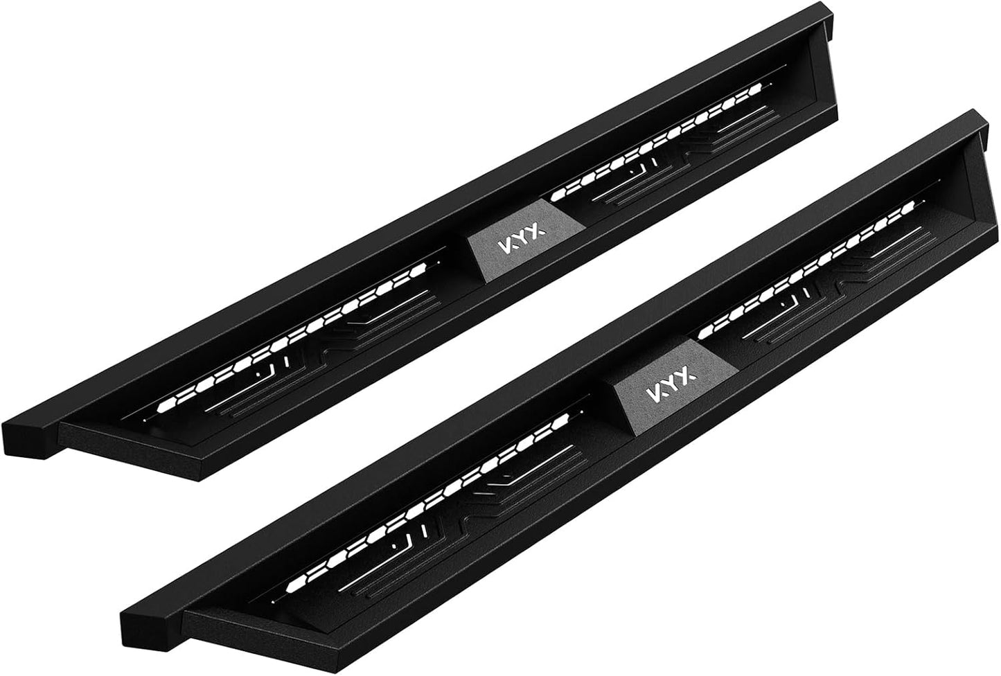 KYX Running Boards Fit for 2019-2025 Chevy Silverado/GMC Sierra 1500 2020-2025 Silverado/Sierra 2500HD 3500HD Crew Cab, 6 inches Dual Tube Side Steps Nerf Bars Step Bars Side Bars Step Rails