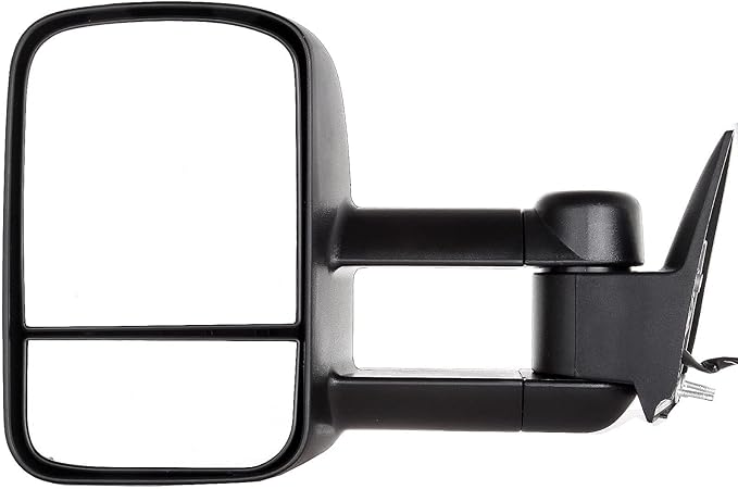 ECCPP Towing Mirrors Tow Mirrors With 1988-1998 For Chevy/For GMC Silverado/Sierra 1500 2500 3500 Pickup Truck Power Adjusted No Heated No Turn Signal Light Black Pickup