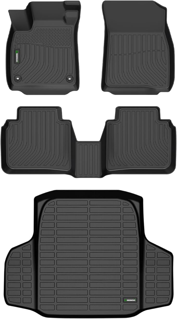 ANBINGO®Floor Mats Fit for Honda Accord(Include Hybrid) 2023-2026&Cargo Mat All Weather Mats for Accord 2024 TPE Car Mat Rugs for Accord 2023 Rubber Trunk Carpet for Accord 2025 Automotive Accessories