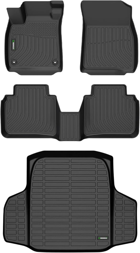 ANBINGO®Floor Mats Fit for Honda Accord(Include Hybrid) 2023-2026&Cargo Mat All Weather Mats for Accord 2024 TPE Car Mat Rugs for Accord 2023 Rubber Trunk Carpet for Accord 2025 Automotive Accessories