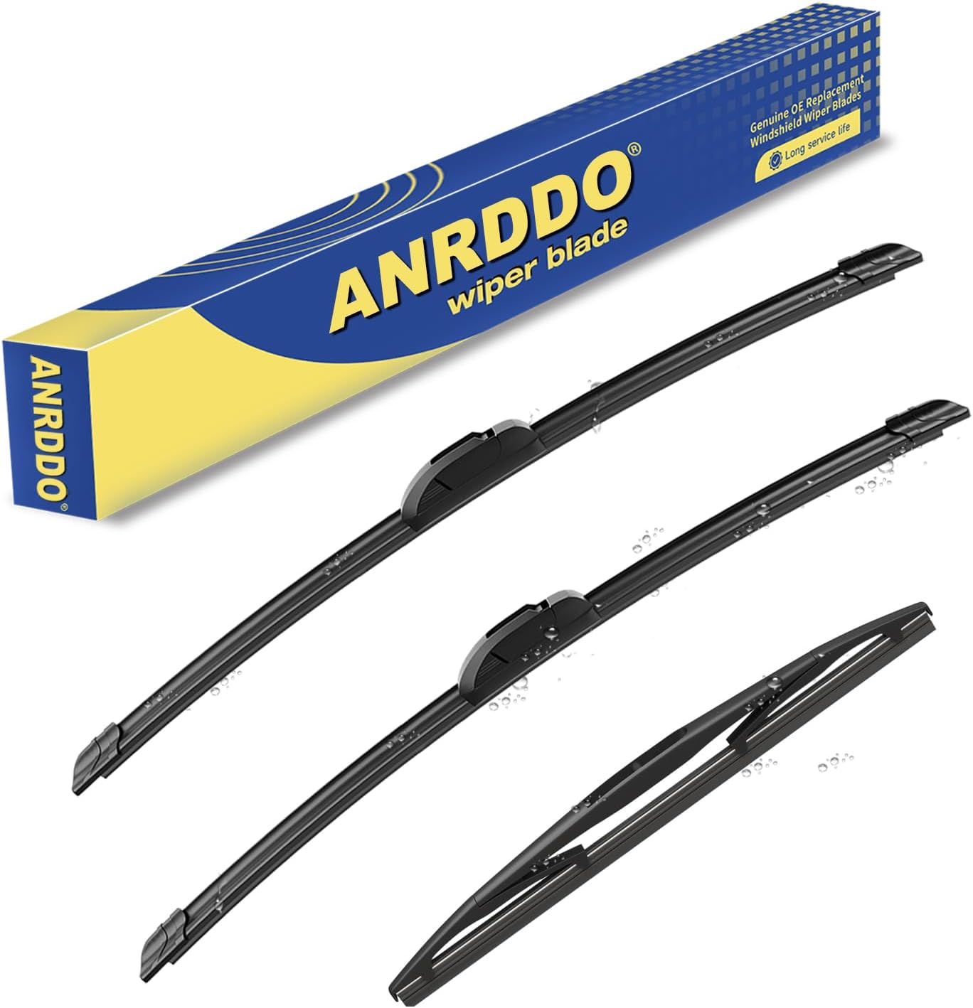 3 wipers Replacement for 2019 2020 2021 Acura RDX Original Equipment Windshield Wiper Blades Set 26"+18"+12" (Set of 3) U/J HOOK