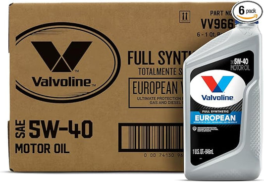 Valvoline - VV966-CS 5W-40 MST SynPower Full Synthetic Motor Oil - 1qt (Case of 6) (VV966-6PK)