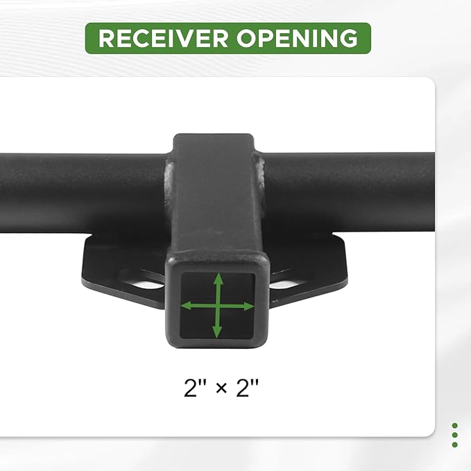 Towing Hitch Receivers Fit for Chevrolet GMC Acadia 2017-2023 Class 3 Towing Receivers 2inch Rear Trailer Hitch with Black Powder Coating