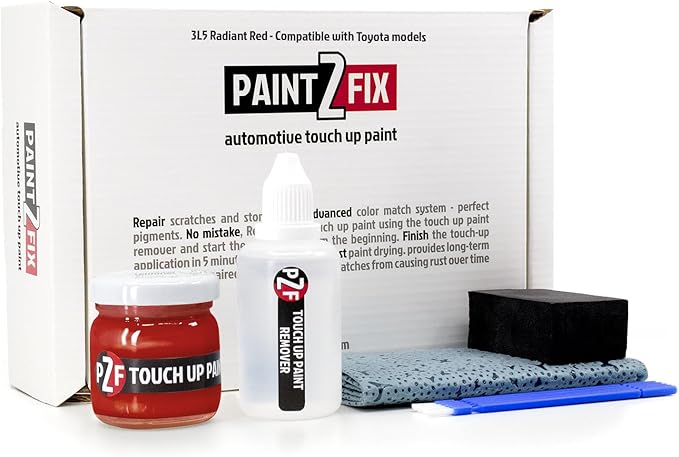 3L5 Radiant Red | Red Touch-Up Paint Kit for Scratches and Chips - Compatible with Toyota Models