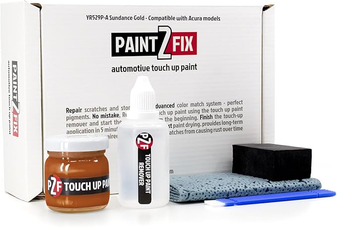 YR529P-A Sundance Gold | Sunbaked Gold Touch-Up Paint Kit for Scratches and Chips - Compatible with Acura Models