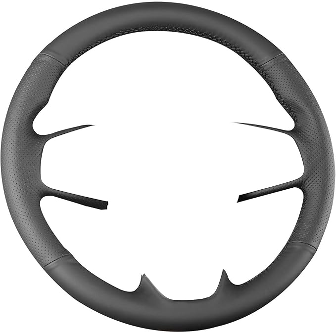 Hand Sewn Microfiber Leather Steering Wheel Cover on Wrap,Fit for Honda Civic 10th 2016-2021 / CR-V 2017-2021 / Clarity 2016-2018 / Breeze 2020-2021 / Crider 2019-2020 / Envix 2019-2020