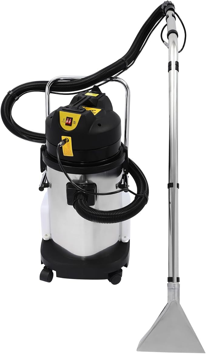 1000W 30L/7.93Gal Commercial Carpet Cleaning Machine, 3 in 1 Professional Extractor Upholstery Wet Dry Vacuum Cleaner, Portable Spot Cleaner for Hotels, Offices