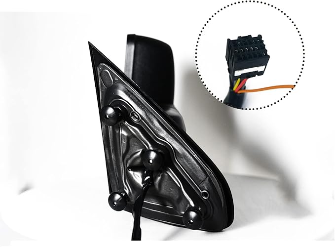 Towing Mirrors Compatible for 2014 15 16 17 2018 for Chevy Silverado GMC Sierra Rear View Mirrors Black Housing with Power Heated Turn Signal Light (Set of 2)