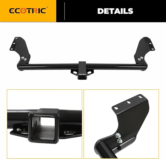 ECOTRIC Class 3 Trailer Hitch 2" Towing Hitch Receiver Compatible with 1999-2017 Honda Odyssey