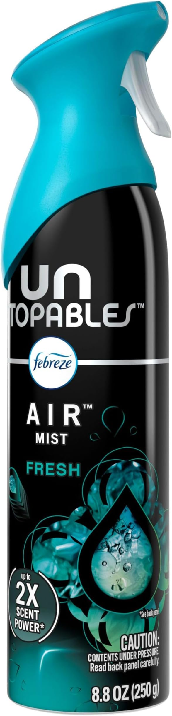 Febreze Air Freshener Spray, Unstopables Fresh, Odor Fighter for Strong Odor, 8.8 Oz, Pack of 6