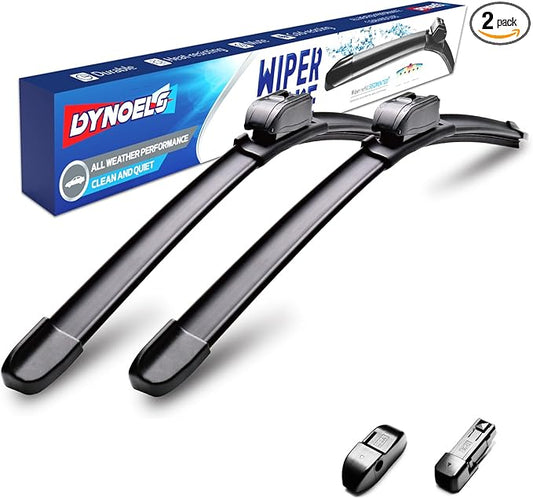 Wiper Blades, Windshield Wipers, 24'' + 24'' Wiper Blades for Volkswagen Touareg 2012-2017 All-season Automotive Replacement Windshield Wiper Blades (Set of 2)