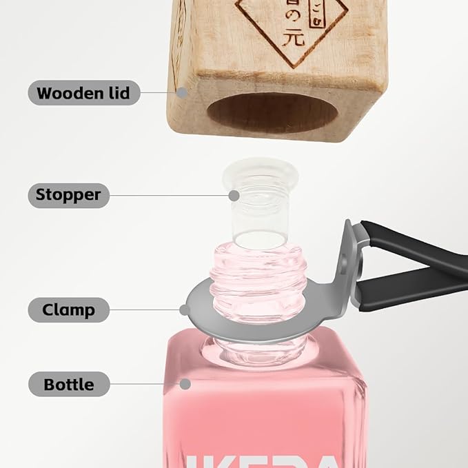 Car Air Freshener | Square Hanging Car Scent with Vent Clip Bottle | Long Lasting Fragrance | Essential Oil Diffuser | Odor Eliminator Deodorizer (Square-Forever)