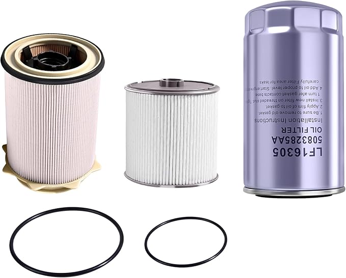 68157291AA 68436631AA 5083285AA Fuel Filter Water Separator and Oil Filter Set Replaces Compatible with Dodge Ram 2019 2020 2021 2022 6.7L for Cummins Diesel 2500 3500 4500 5500