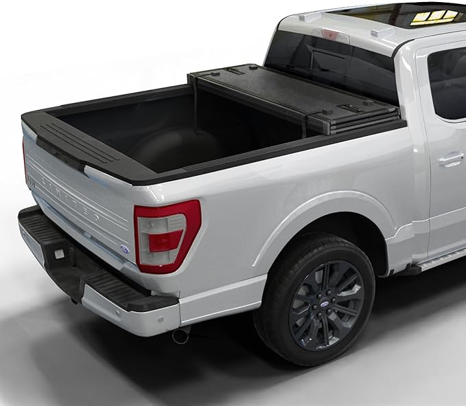 Hard Folding Truck Bed Tonneau Cover |HTF017|Fits 2015-2026 Ford F150 6'5" Bed (78")