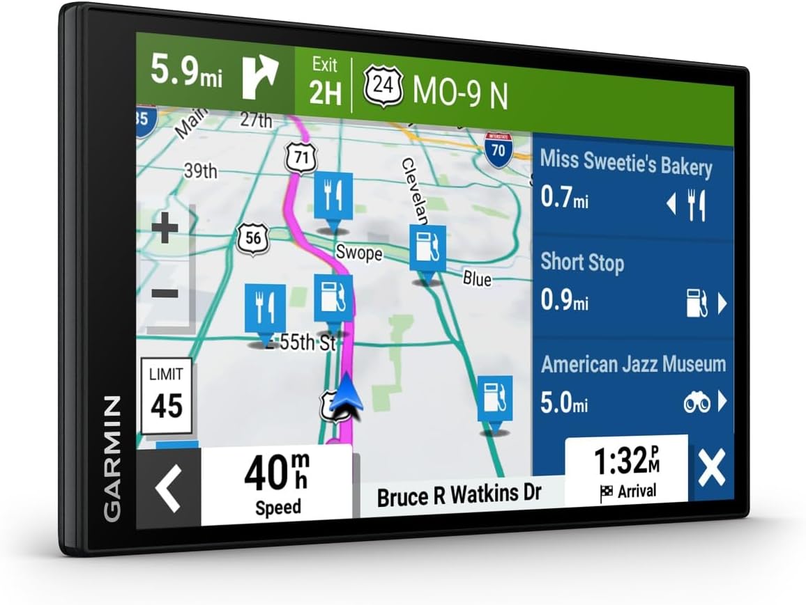 Garmin DriveSmart 55 EX with Traffic, 5.5-inch Car GPS Navigator with Bright, Crisp High-Resolution Maps, Garmin Voice Assist, Smart Notifications and Hands-Free Calling