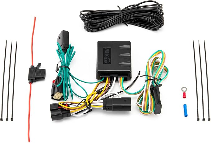 WeiSen 2" Rear Trailer Hitch Receiver Class 3 Towing Hitch & 4-Pin Trailer Wiring Harness Compatible with Jeep Wrangler JL/JLU 2018-2025 (Not Fit JK 2018 Models)