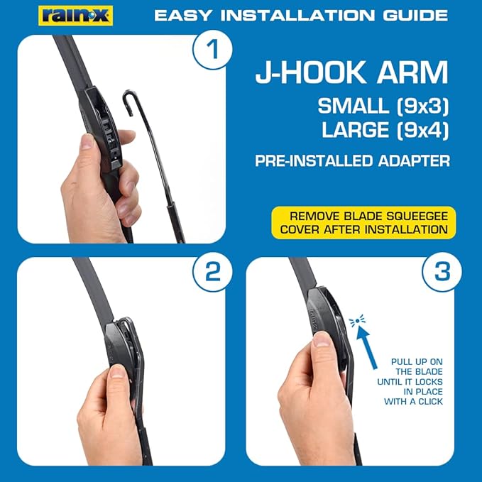 Rain-X 810332 Total Clear Beam Wiper Blades 26" & 18" Windshield Wipers for All-Weather Performance, Rubber Squeegee for Smooth Clean Wipe & Quiet Operation - 2 Pack Value