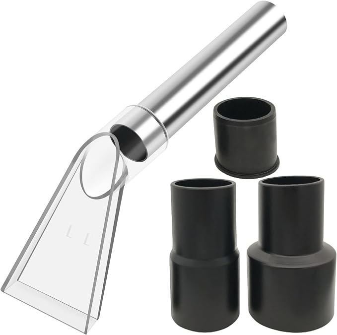 Universal Compatible with All Shop Vacs Extractor Attachment with 2-1/2" & 1-7/8" & 1-1/4" Three Adapters Auto Detailing Vacuum Head Extraction Accessories for Upholstery & Carpet Cleaning