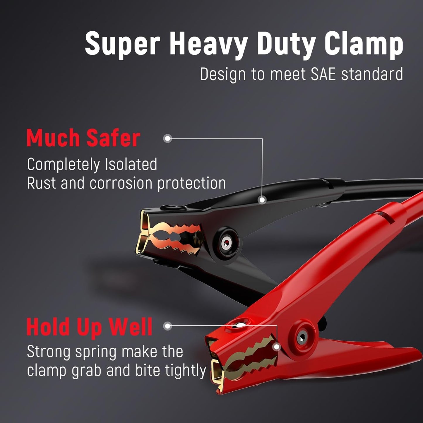 TOPDC 4 Gauge 20 Feet Jumper Cables for Car, SUV and Trucks Battery, Heavy Duty Automotive Booster Cables for Jump Starting Dead or Weak Batteries with Carry Bag, (TD-P0420)