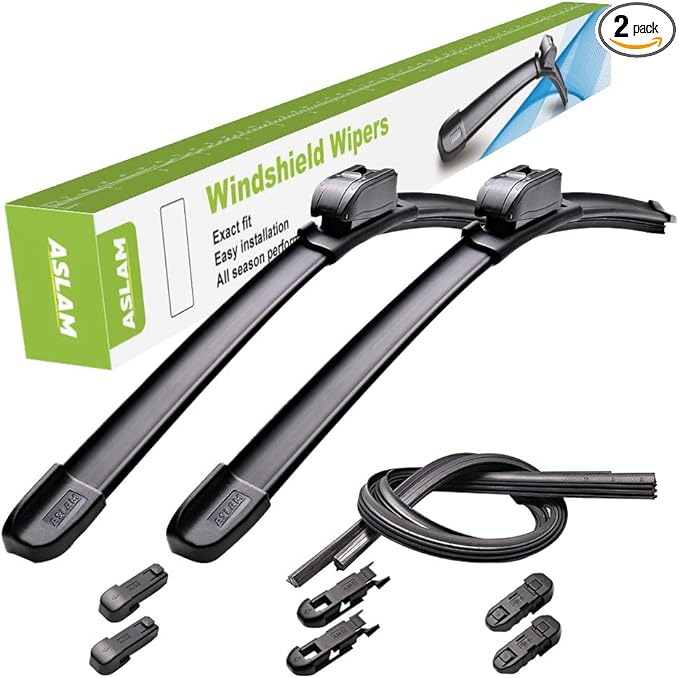 ASLAM Windshield Wiper Blades All-Season Type-M 26"+16" for OEM Replacement and Refills Replaceable (set of 2)
