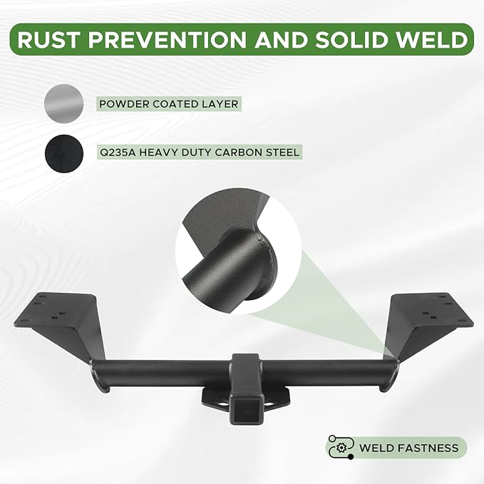 Towing Hitch Receivers Fit for Chevrolet GMC Acadia 2017-2023 Class 3 Towing Receivers 2inch Rear Trailer Hitch with Black Powder Coating