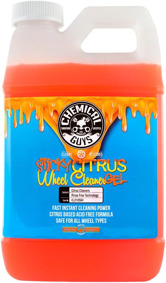 Chemical Guys CLD105 Sticky Citrus Wheel Cleaner Gel, (Safe For All Wheel Types) Works on Cars, Trucks, SUVs, Motorcycles, RVs & More, 128 fl oz, (1 Gallon)