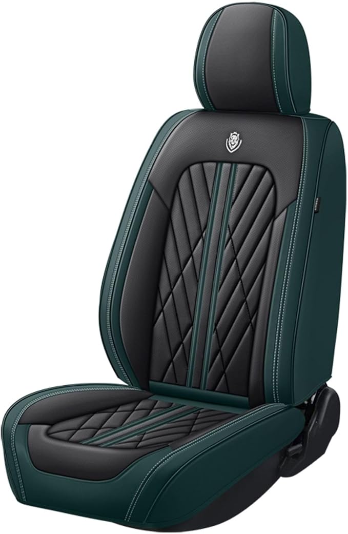 Universal Fit Waterproof Breathable Nappa Leather Automotive Vehicle Car Seat Covers Set Cushion Protector for Sedan SUV