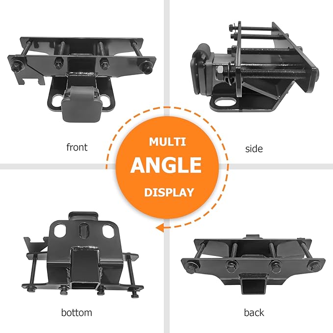 WeiSen 2" Rear Trailer Hitch Receiver Class 3 Towing Hitch & 4-Pin Trailer Wiring Harness Compatible with Jeep Wrangler JL/JLU 2018-2025 (Not Fit JK 2018 Models)