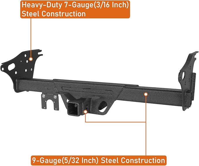 Hooke Road Tacoma Trailer Hitch Class 3 Standard 2" Receiver Tube Towing Tongue for 2005-2015 Toyota Tacoma (Excluding X-Runner)
