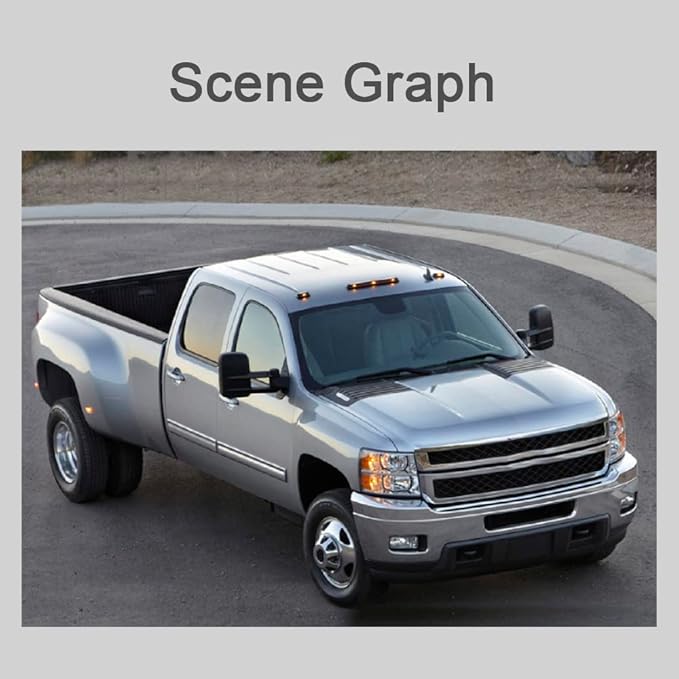 WLLW Towing Mirrors fit for 2007-2014 Chevy Silverado 1500 2500 3500 Suburban GMC Sierra Yukon Tow Mirror Manual Adjustment Glass Manual Telescoping Folding Black A Pair LH RH