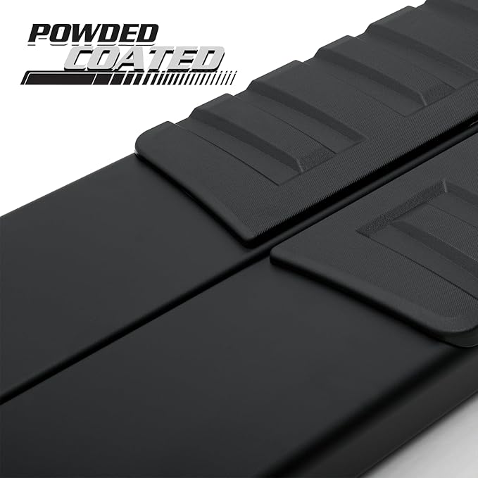 M-Auto 6" Running Boards Side Step Bars Compatible with 2019-2025 Chevy Silverado GMC Sierra 1500 2500HD 3500HD Regular Cab, Aluminum Side Step Nerf Bars, Powdercoated Black