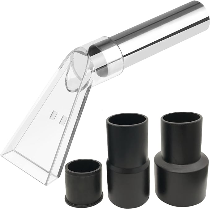 Happy Tree Universal Fit All Existing Shop Vacs with 2-1/2" &1-7/8" &1-1/4" Adapter Wet Extraction Accessory for Upholstery & Carpet Cleaning & Auto Detailing Shop Vac Extractor Attachment Hose Kit